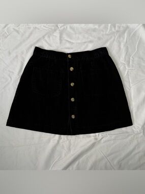 Vintage 90’s Y2K Front Button Mini Skirt - 28” / size 6
